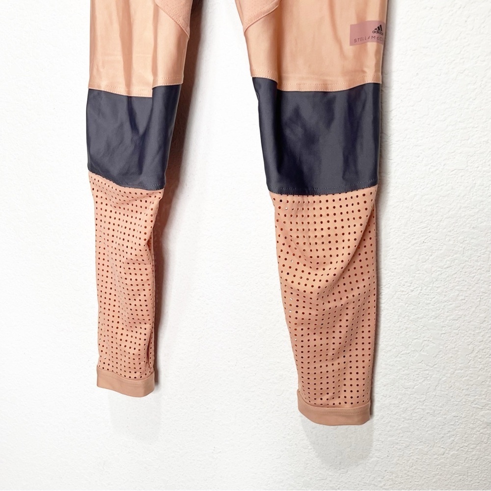 Adidas x Stella McCartney Run Tights Leggings Mesh Zipper - Picture 4 of 10